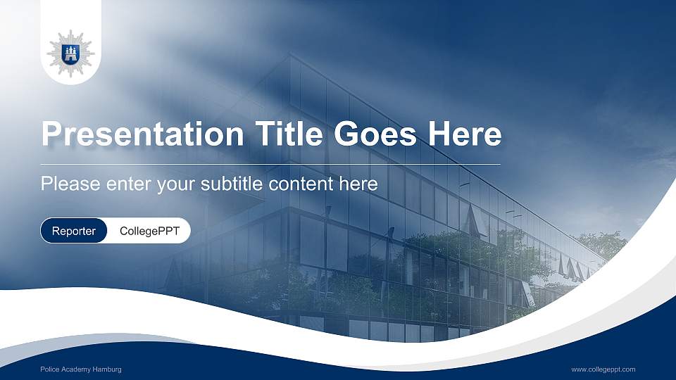Police Academy Hamburg Lecture Sharing and Networking Event PPT Template16:9 ratio PPT effect preview image