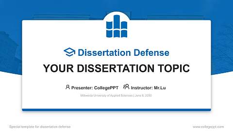 Mittweida University of Applied Sciences Graduation Thesis Defense PPT Template