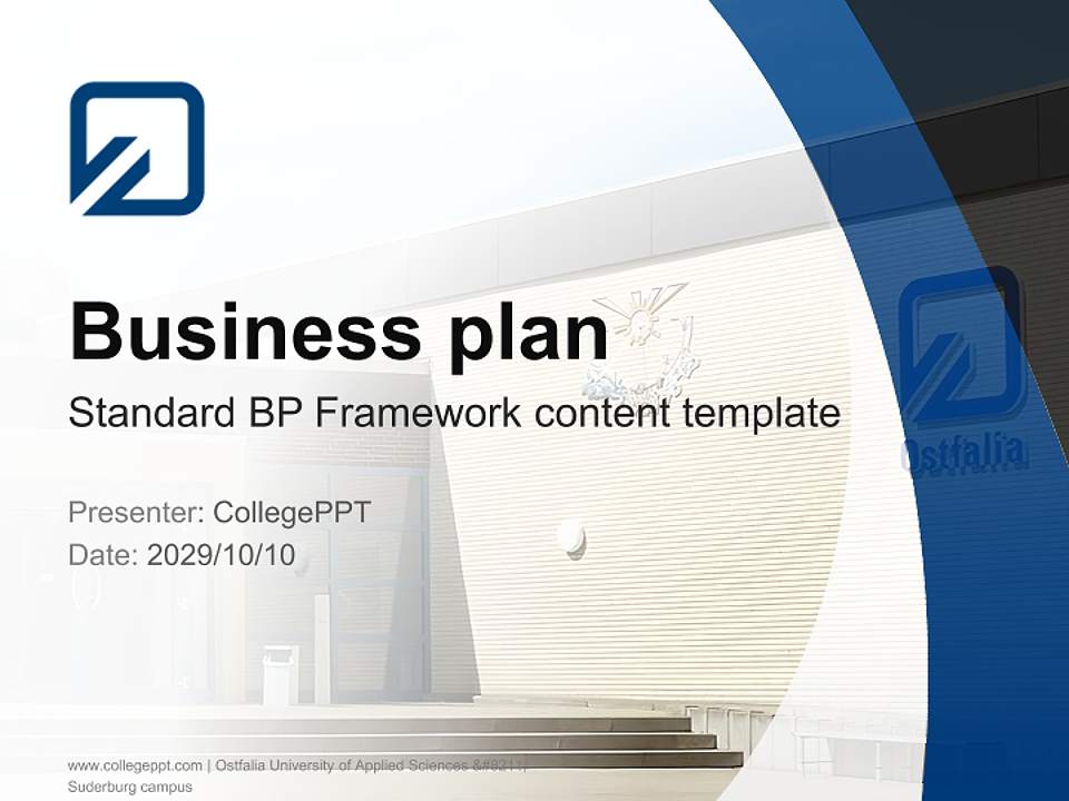 Ostfalia University of Applied Sciences – Suderburg campus Competition/Entrepreneurship Contest PPT Template4:3 ratio PPT effect preview image9