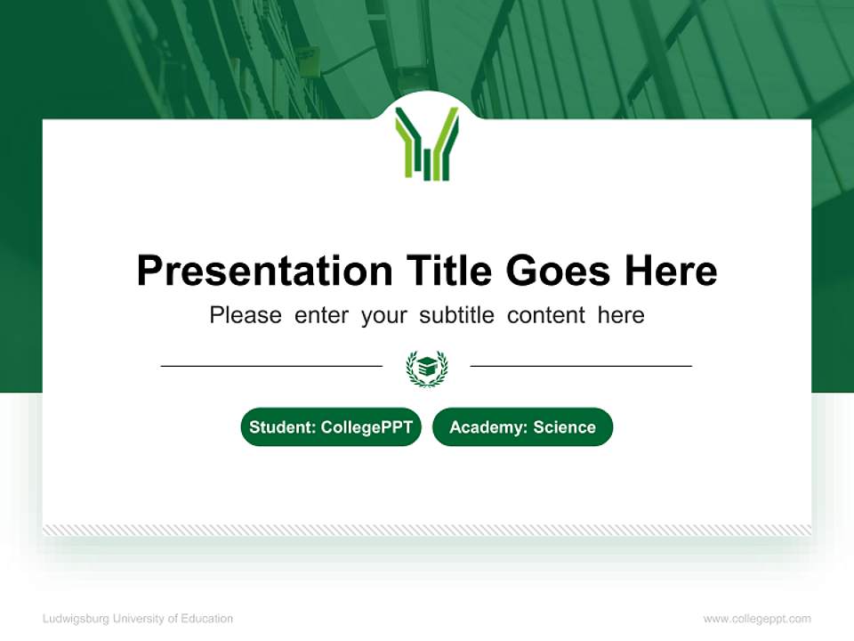 Ludwigsburg University of Education National Scholarship Defense PPT Template4:3 ratio PPT effect preview image4