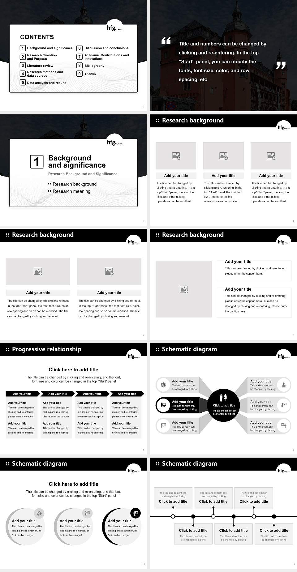 Offenbach University of Art and Design Graduation Thesis Defense PPT Template4:3 ratio PPT effect preview image2