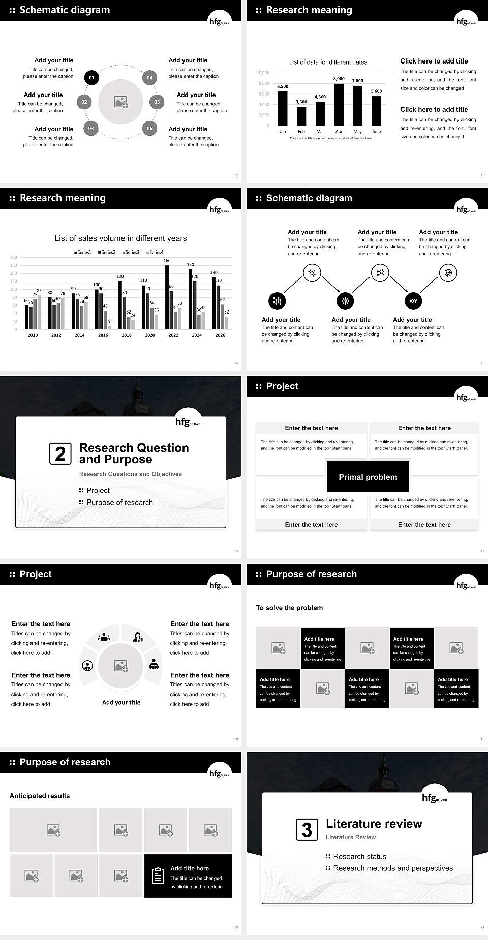 Offenbach University of Art and Design Graduation Thesis Defense PPT Template4:3 ratio PPT effect preview image3