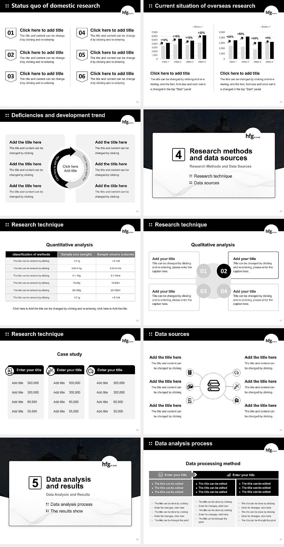 Offenbach University of Art and Design Graduation Thesis Defense PPT Template4:3 ratio PPT effect preview image4