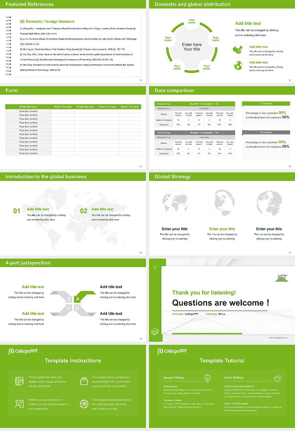 IST University of Management Thesis Proposal/Graduation Defense PPT Template16:9 ratio PPT effect preview image4