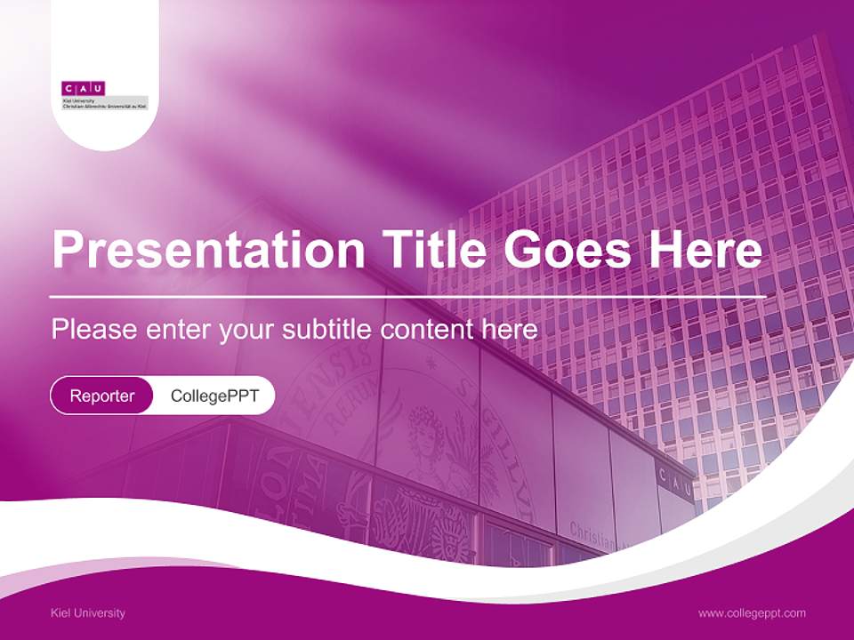 Kiel University Lecture Sharing and Networking Event PPT Template4:3 ratio PPT effect preview image4