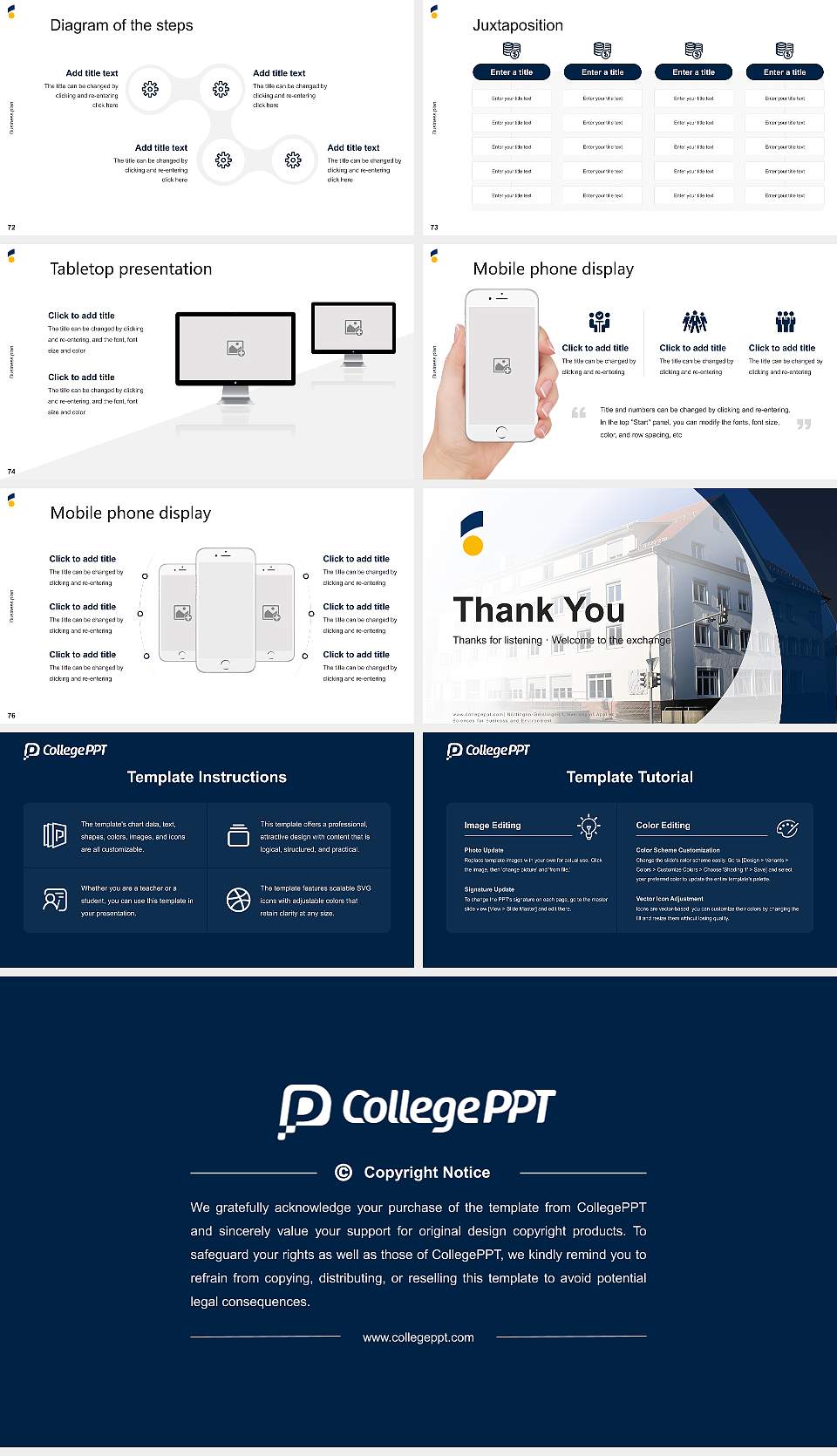Nürtingen-Geislingen University of Applied Sciences for Business and Environment Competition/Entrepreneurship Contest PPT Template16:9 ratio PPT effect preview image9