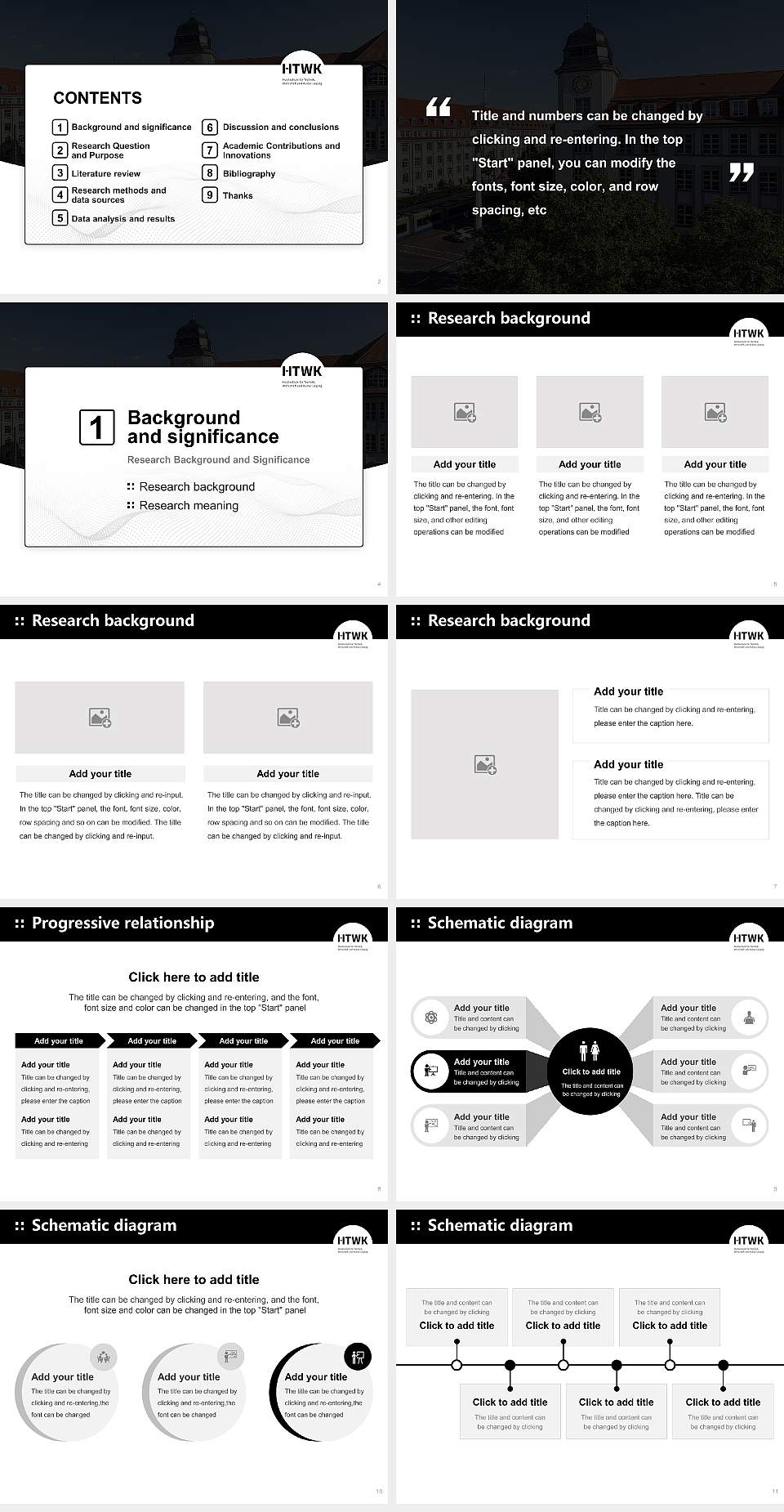 Leipzig University of Applied Sciences Graduation Thesis Defense PPT Template4:3 ratio PPT effect preview image2