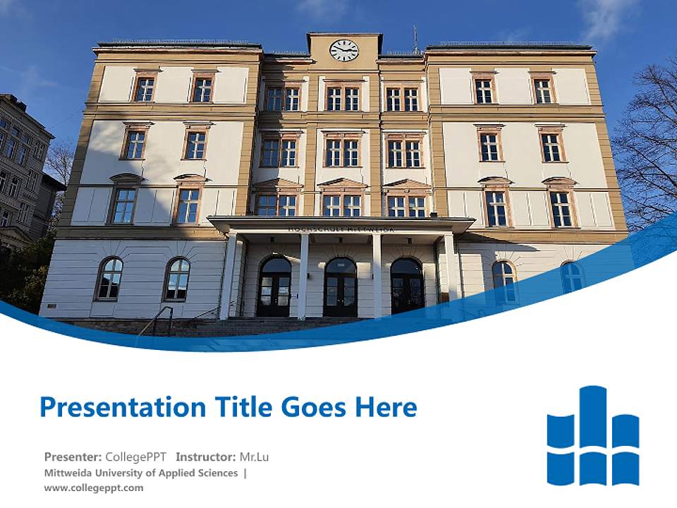 Mittweida University of Applied Sciences Course/Courseware Creation PPT Template4:3 ratio PPT effect preview image5