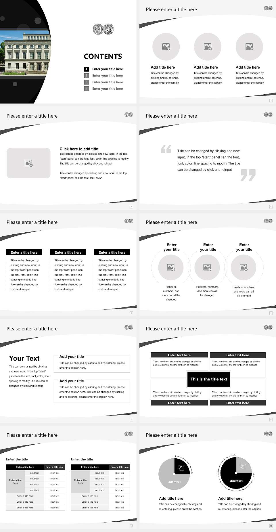 Martin Luther University Halle-Wittenberg Course/Courseware Creation PPT Template4:3 ratio PPT effect preview image2