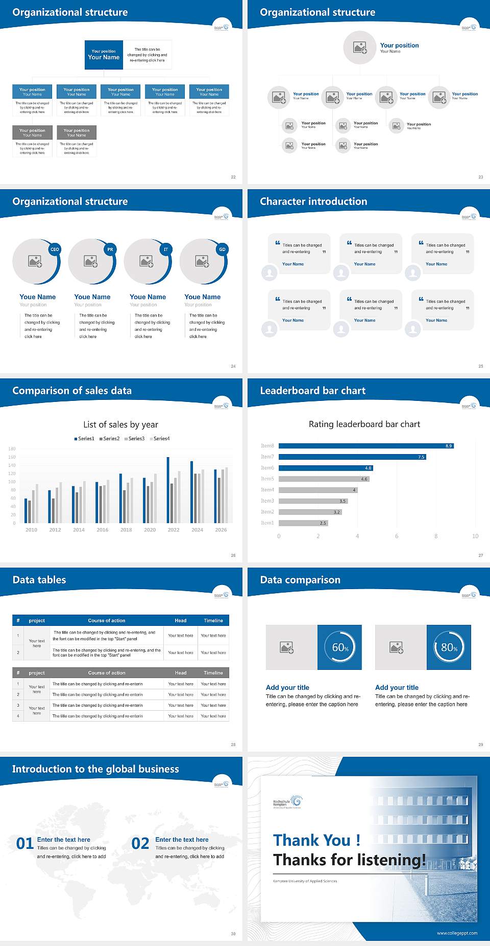 Kempten University of Applied Sciences Academic Presentation/Research Findings Report PPT Template4:3 ratio PPT effect preview image4
