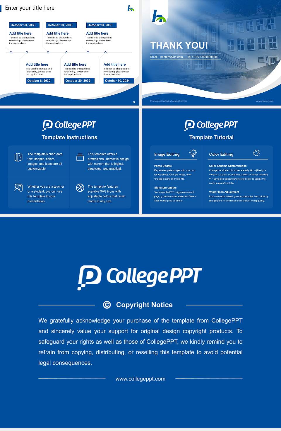 Nordhausen University of Applied Sciences Lecture Sharing and Networking Event PPT Template4:3 ratio PPT effect preview image4