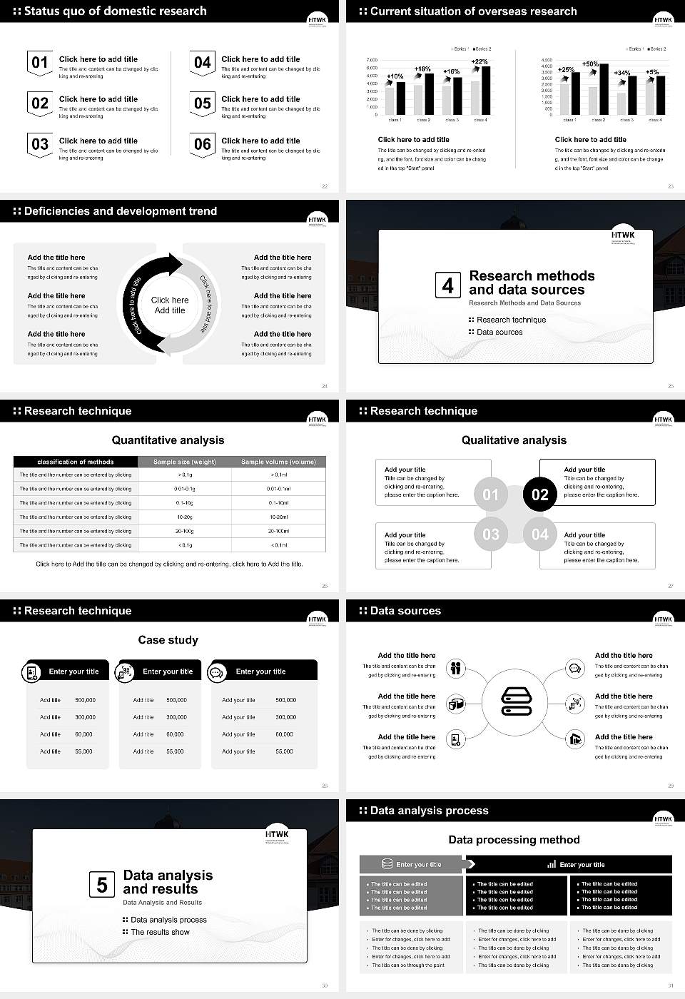 Leipzig University of Applied Sciences Graduation Thesis Defense PPT Template16:9 ratio PPT effect preview image4