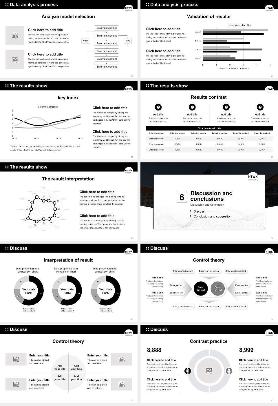 Leipzig University of Applied Sciences Graduation Thesis Defense PPT Template16:9 ratio PPT effect preview image5