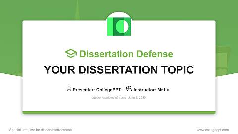 Lübeck Academy of Music Graduation Thesis Defense PPT Template