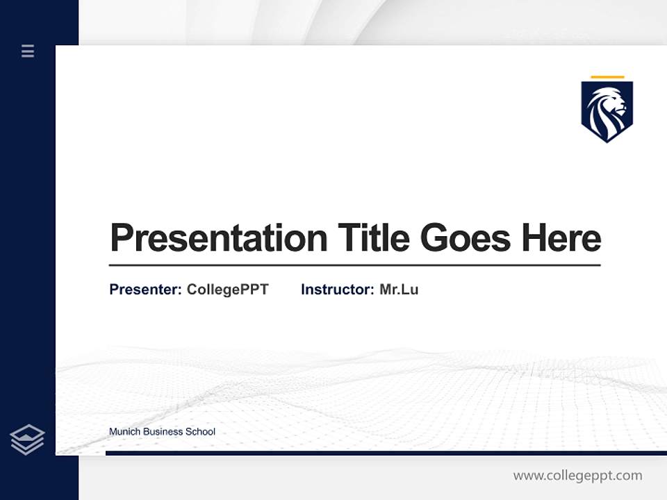 Munich Business School Thesis Proposal/Graduation Defense PPT Template4:3 ratio PPT effect preview image5