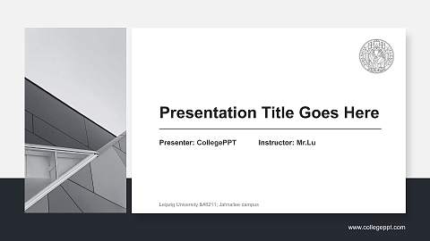 Leipzig University – Jahnallee campus General PPT Template