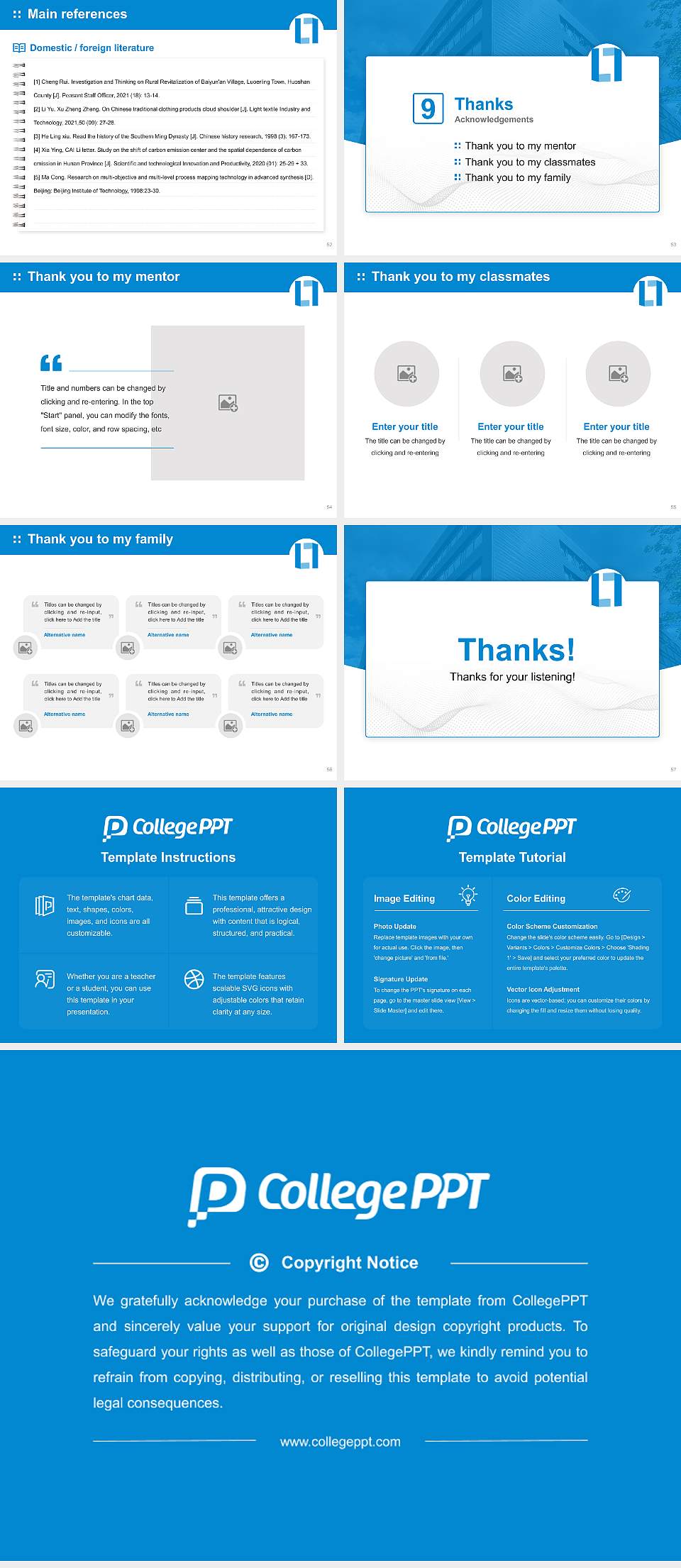Leibniz University of Applied Sciences Graduation Thesis Defense PPT Template4:3 ratio PPT effect preview image7