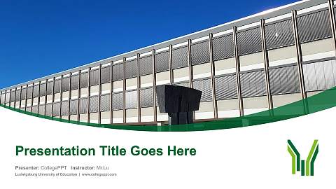 Ludwigsburg University of Education Course/Courseware Creation PPT Template