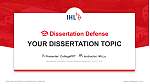 International University of Applied Sciences Liebenzell Graduation Thesis Defense PPT Template