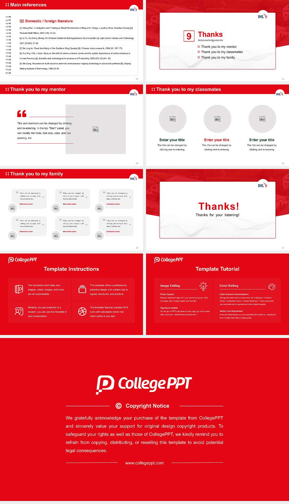 International University of Applied Sciences Liebenzell Graduation Thesis Defense PPT Template16:9 ratio PPT effect preview image7