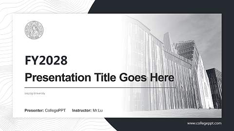 Leipzig University Academic Presentation/Research Findings Report PPT Template