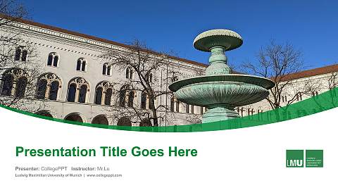 Ludwig Maximilian University of Munich Course/Courseware Creation PPT Template