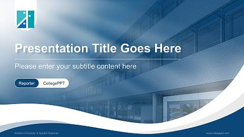 Koblenz University of Applied Sciences Lecture Sharing and Networking Event PPT Template