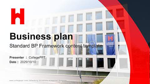 Offenburg University of Applied Sciences Competition/Entrepreneurship Contest PPT Template