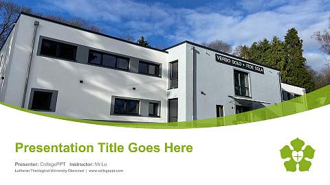 Lutheran Theological University Oberursel Course/Courseware Creation PPT Template