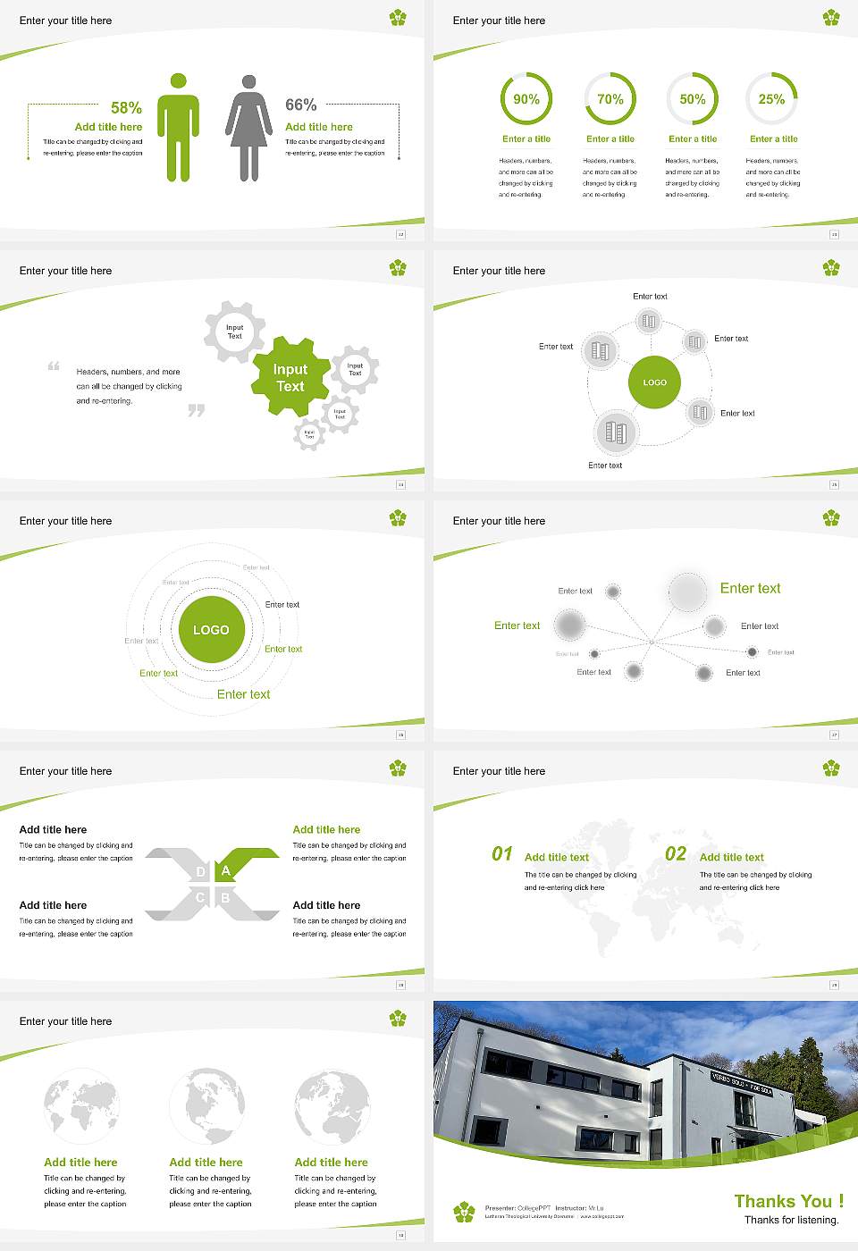 Lutheran Theological University Oberursel Course/Courseware Creation PPT Template16:9 ratio PPT effect preview image4