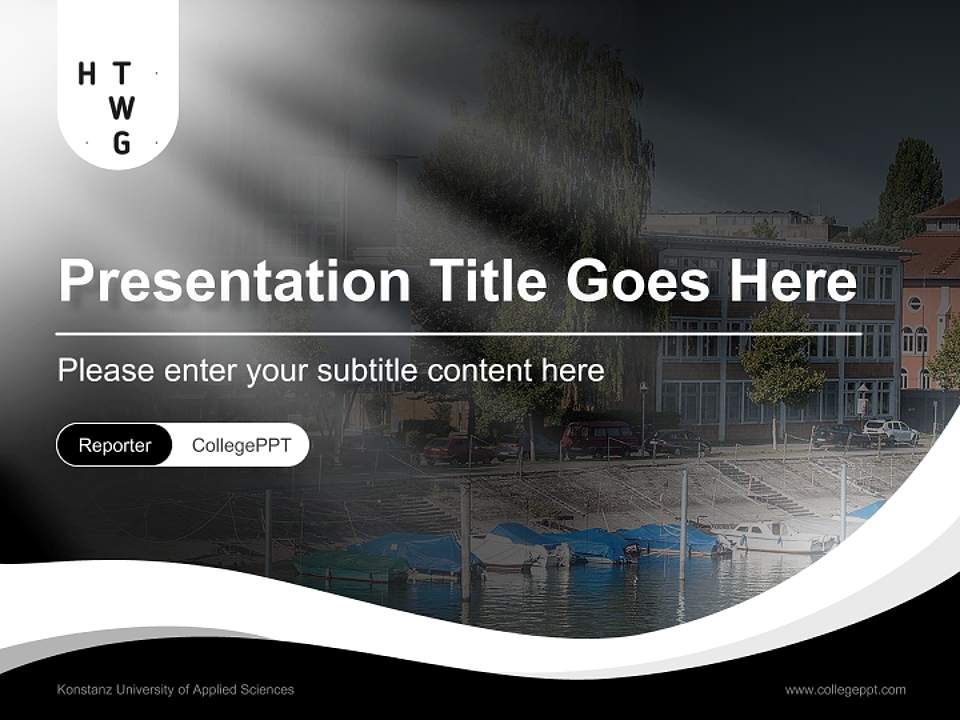 Konstanz University of Applied Sciences Lecture Sharing and Networking Event PPT Template4:3 ratio PPT effect preview image4