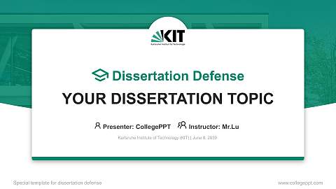 Karlsruhe Institute of Technology (KIT) Graduation Thesis Defense PPT Template