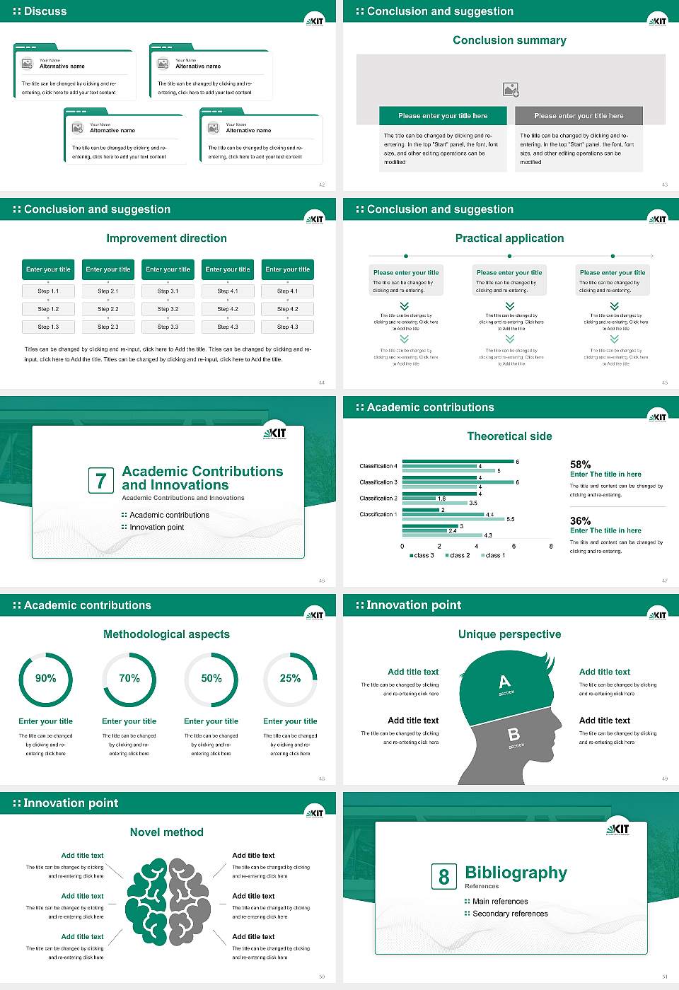 Karlsruhe Institute of Technology (KIT) Graduation Thesis Defense PPT Template16:9 ratio PPT effect preview image6