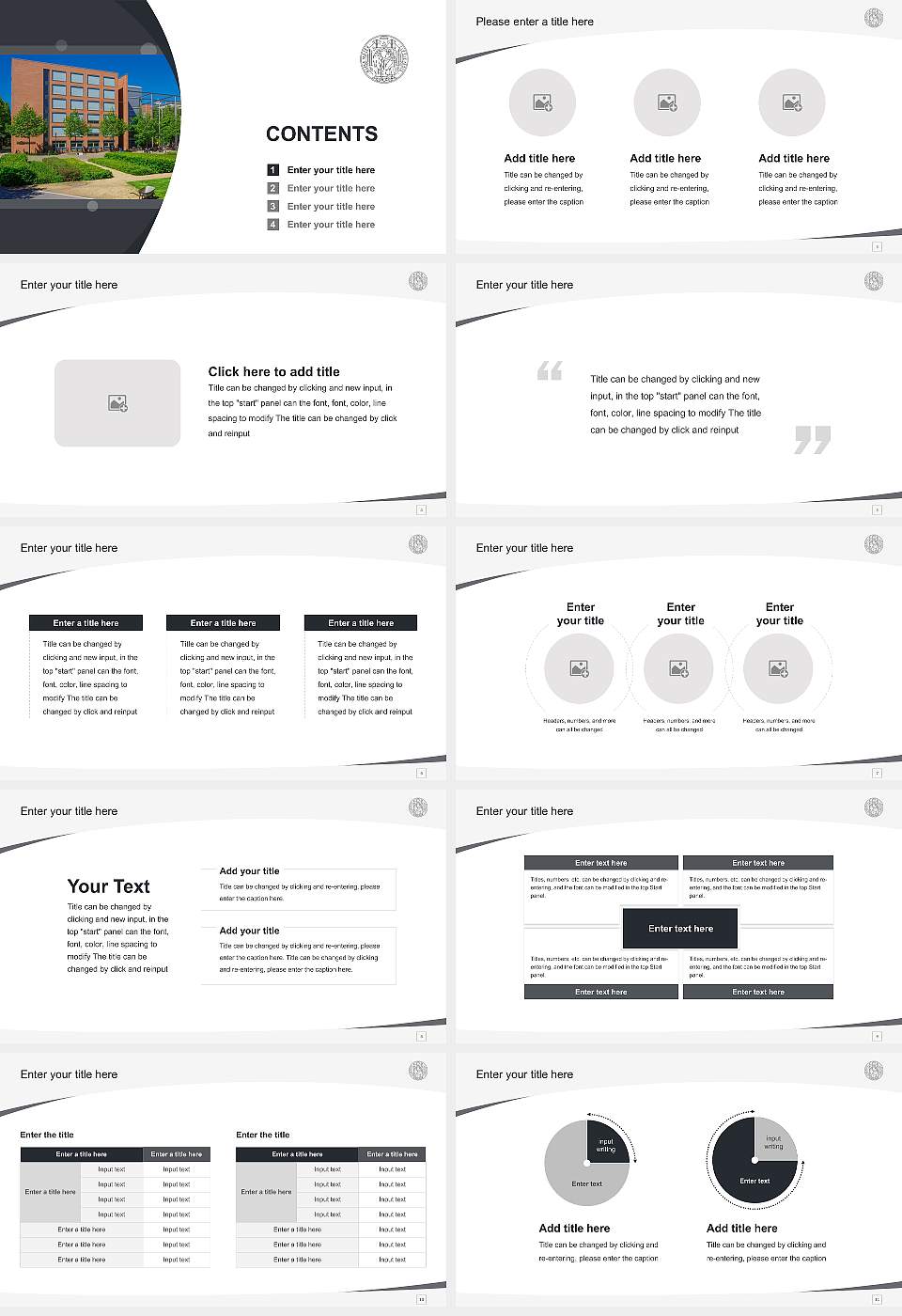 Leipzig University – Geisteswissenschaftliches Zentrum campus Course/Courseware Creation PPT Template16:9 ratio PPT effect preview image2