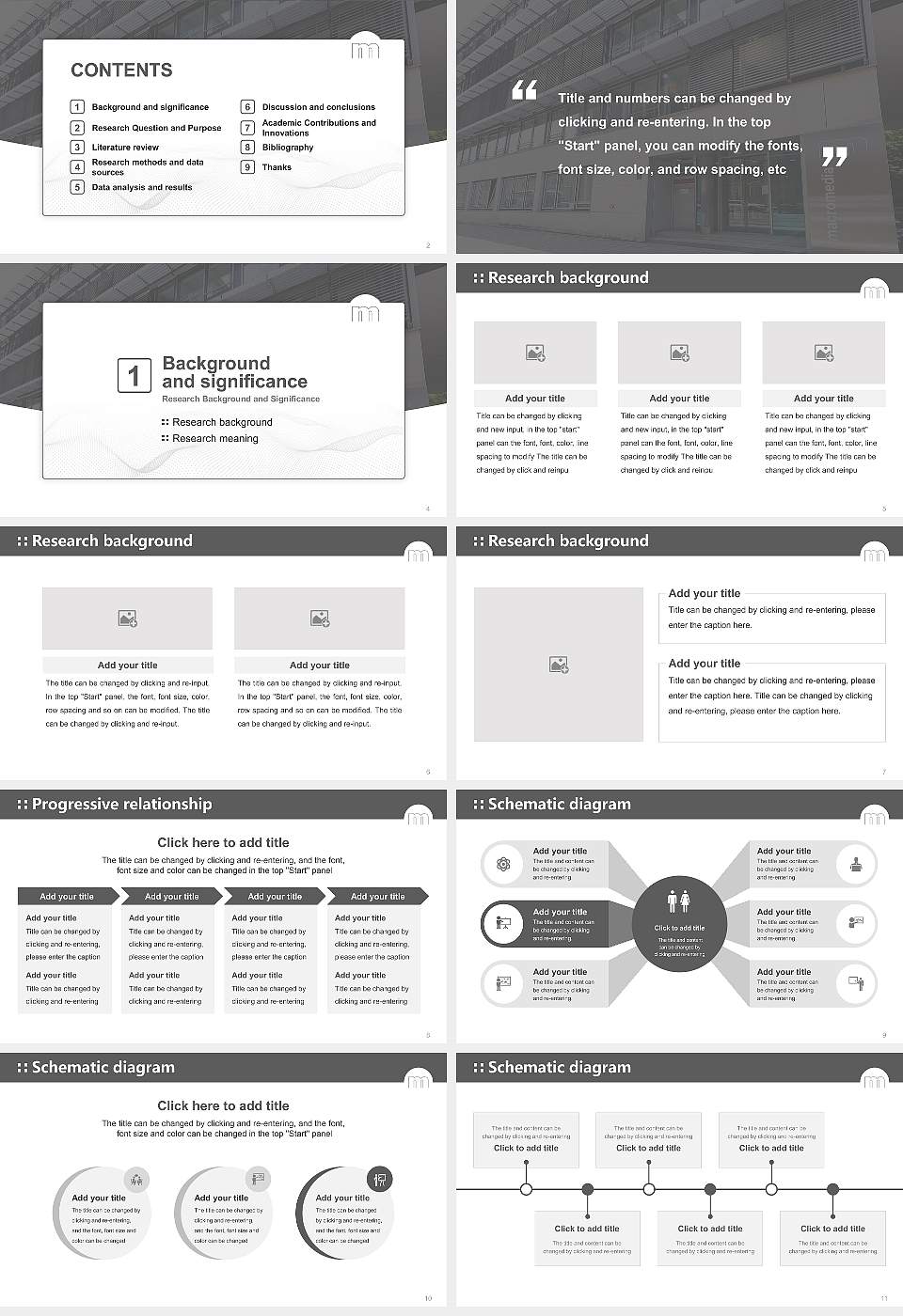 Macromedia University of Applied Sciences Stuttgart Graduation Thesis Defense PPT Template16:9 ratio PPT effect preview image2