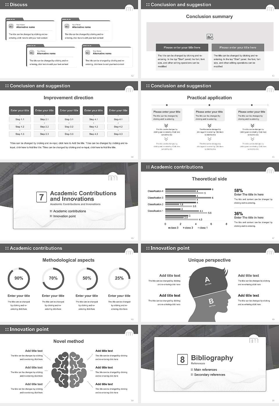 Macromedia University of Applied Sciences Stuttgart Graduation Thesis Defense PPT Template16:9 ratio PPT effect preview image6