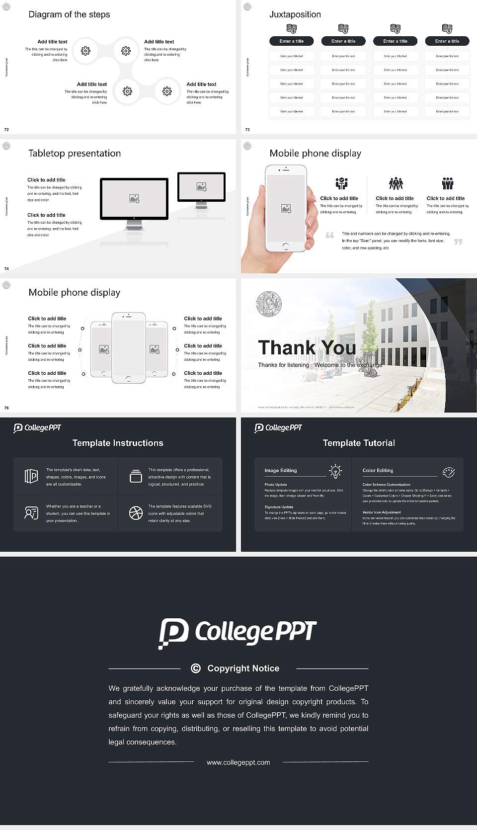 Leipzig University – Jahnallee campus Competition/Entrepreneurship Contest PPT Template16:9 ratio PPT effect preview image9