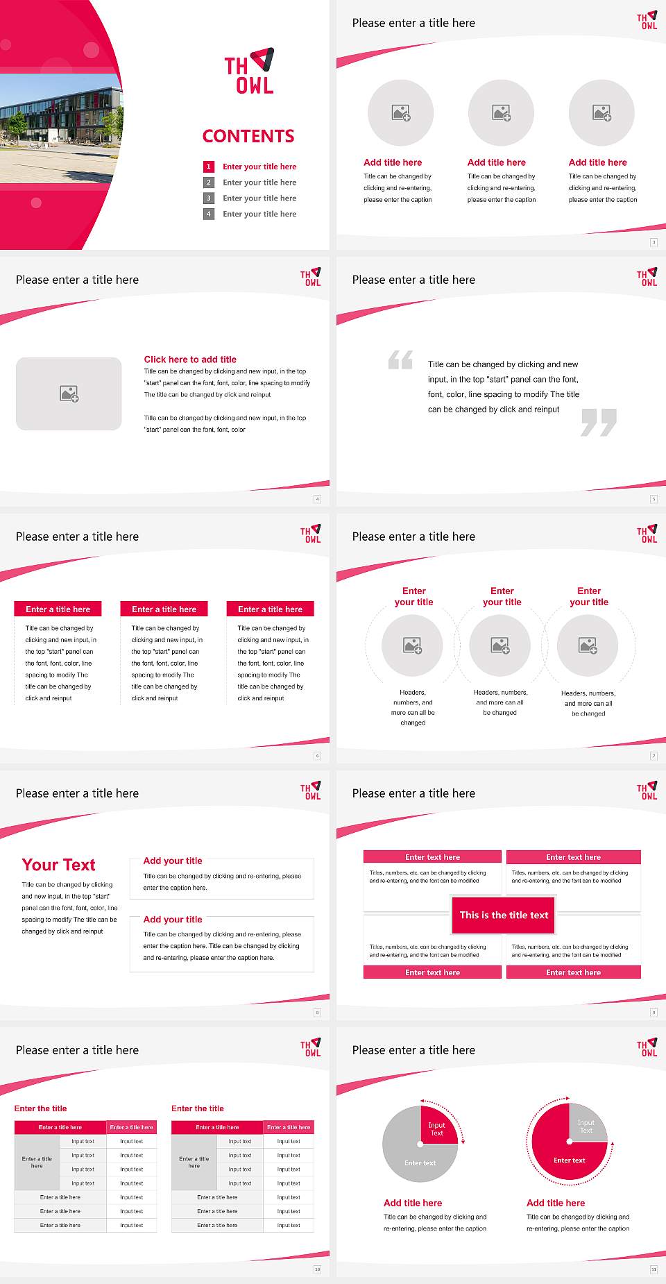 Ostwestfalen-Lippe University of Applied Sciences – Detmold campus Course/Courseware Creation PPT Template4:3 ratio PPT effect preview image2