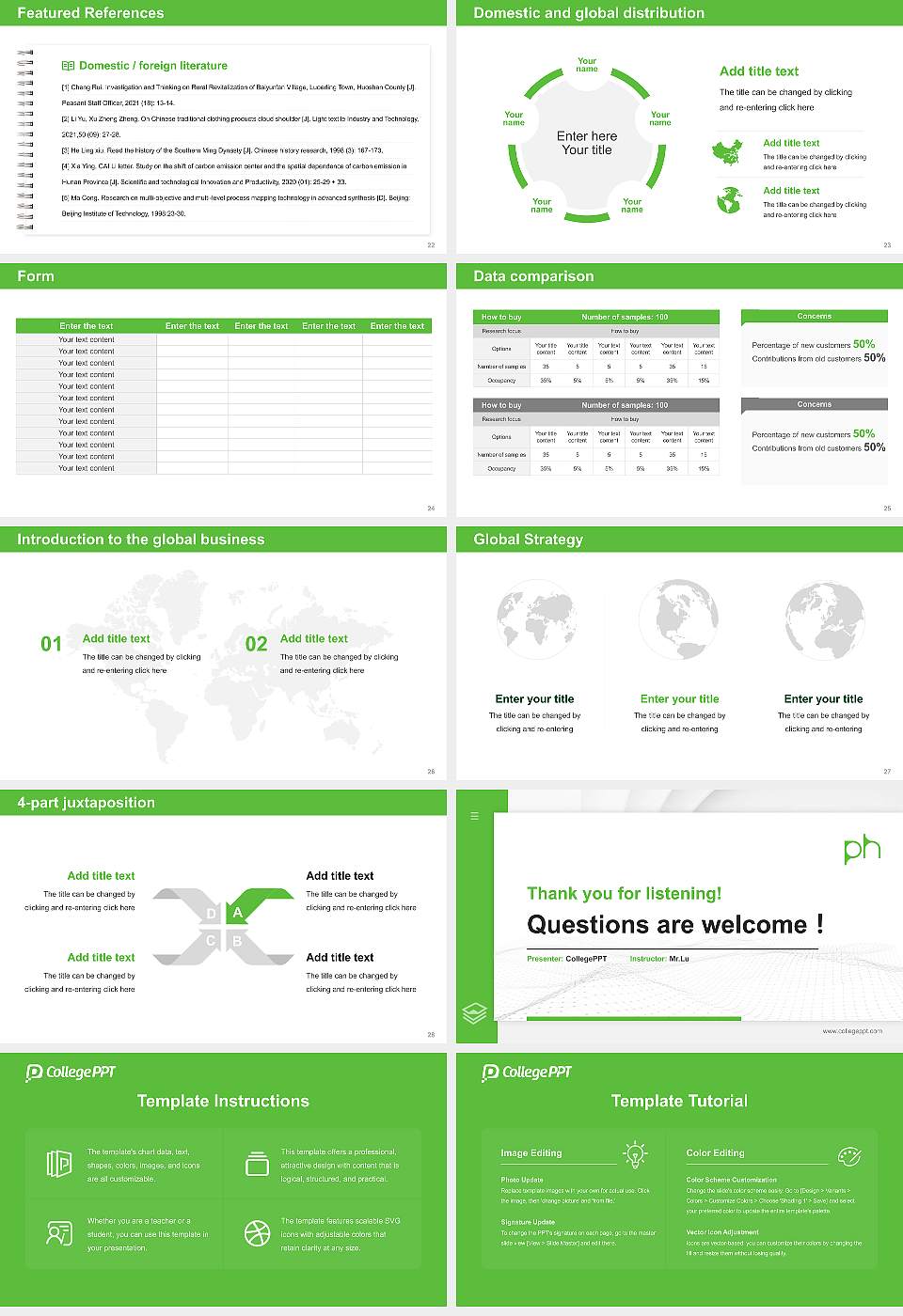 Karlsruhe University of Education Thesis Proposal/Graduation Defense PPT Template16:9 ratio PPT effect preview image4