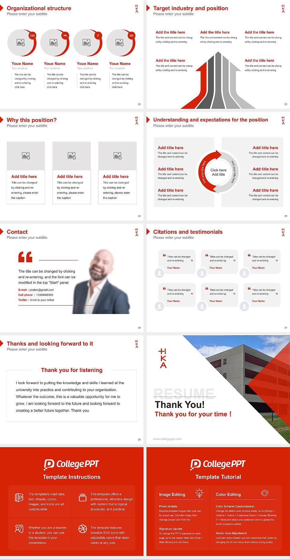 Karlsruhe University of Applied Sciences Resume PPT Template4:3 ratio PPT effect preview image4