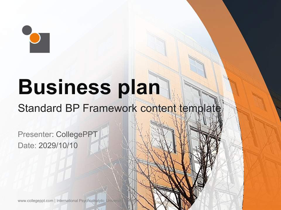 International Psychoanalytic University Berlin Competition/Entrepreneurship Contest PPT Template4:3 ratio PPT effect preview image9