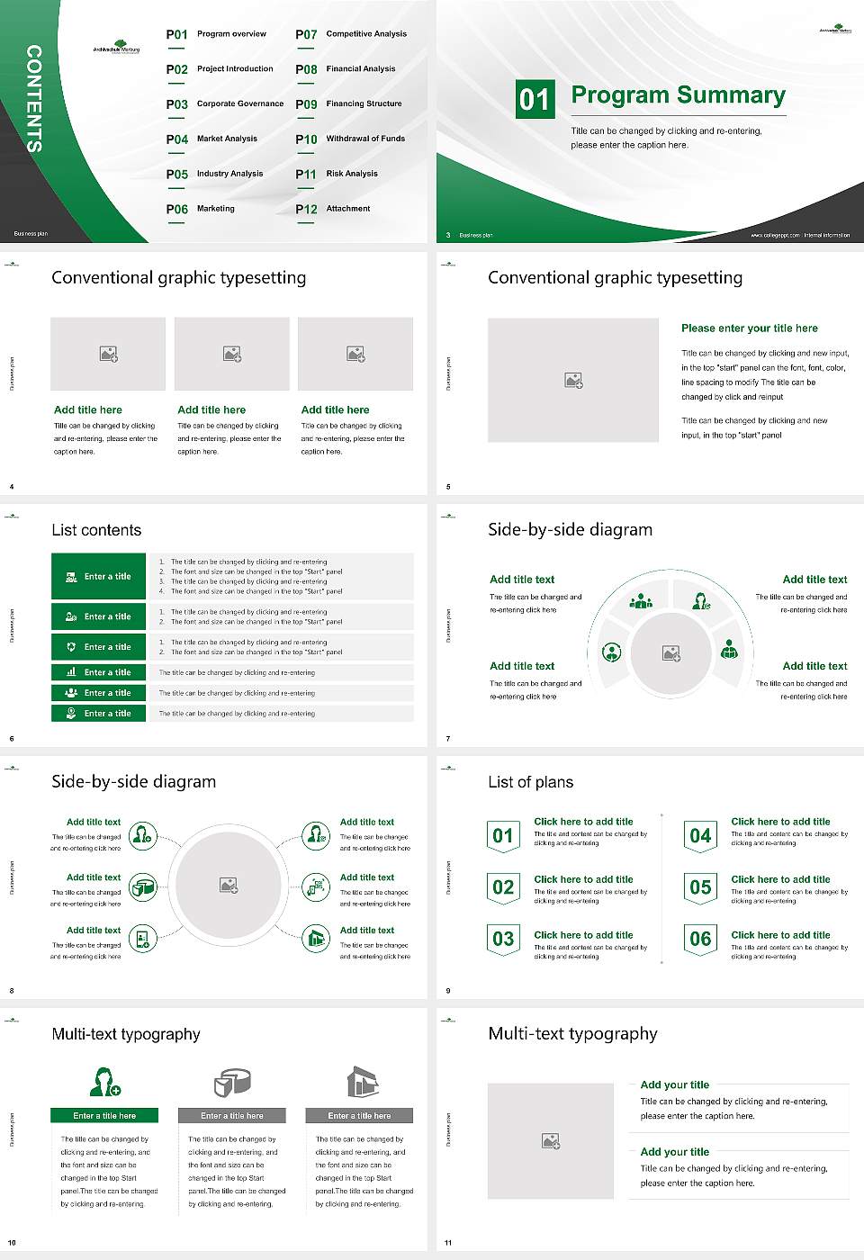 Marburg Archive School Competition/Entrepreneurship Contest PPT Template16:9 ratio PPT effect preview image2