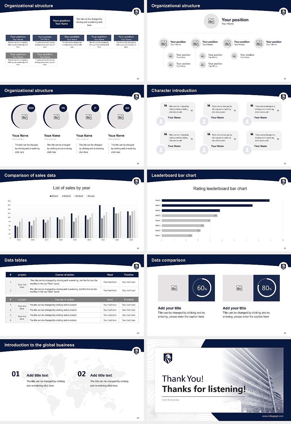 Munich Business School Academic Presentation/Research Findings Report PPT Template16:9 ratio PPT effect preview image4
