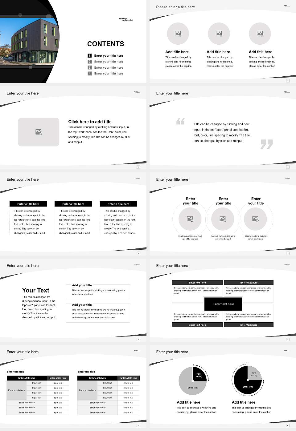 Muthesius Academy of Fine Arts and Design Course/Courseware Creation PPT Template16:9 ratio PPT effect preview image2