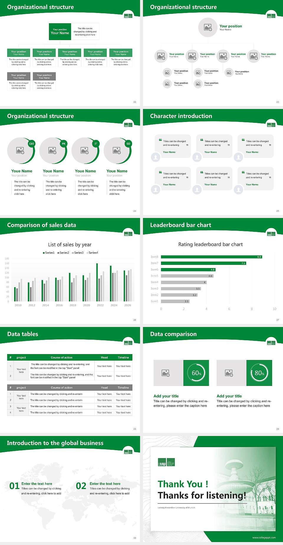 Ludwig Maximilian University of Munich Academic Presentation/Research Findings Report PPT Template4:3 ratio PPT effect preview image4