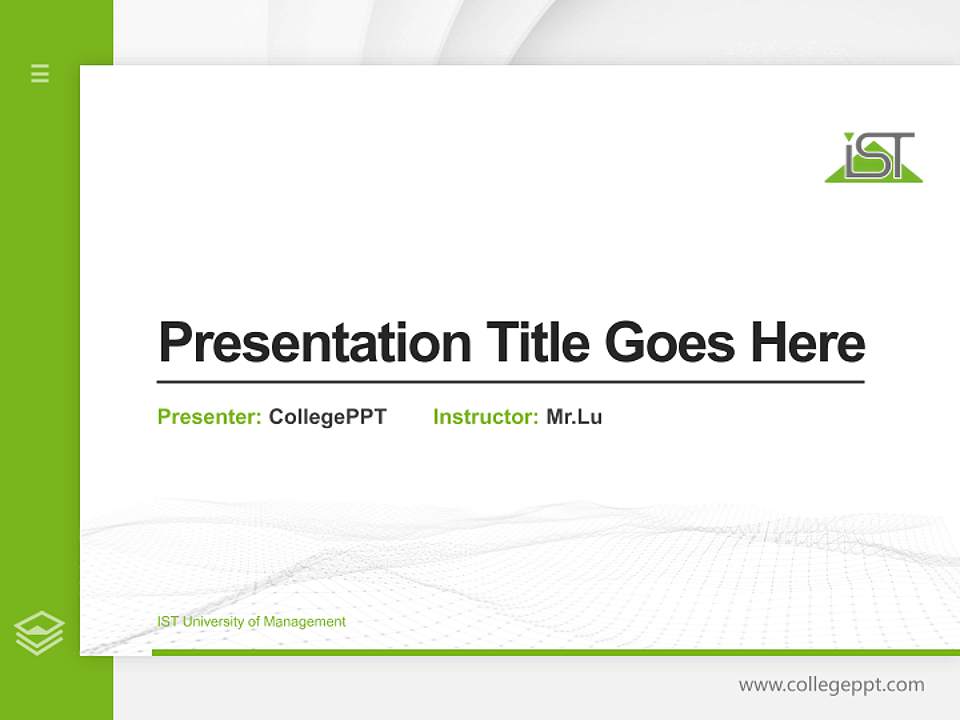 IST University of Management Thesis Proposal/Graduation Defense PPT Template4:3 ratio PPT effect preview image5