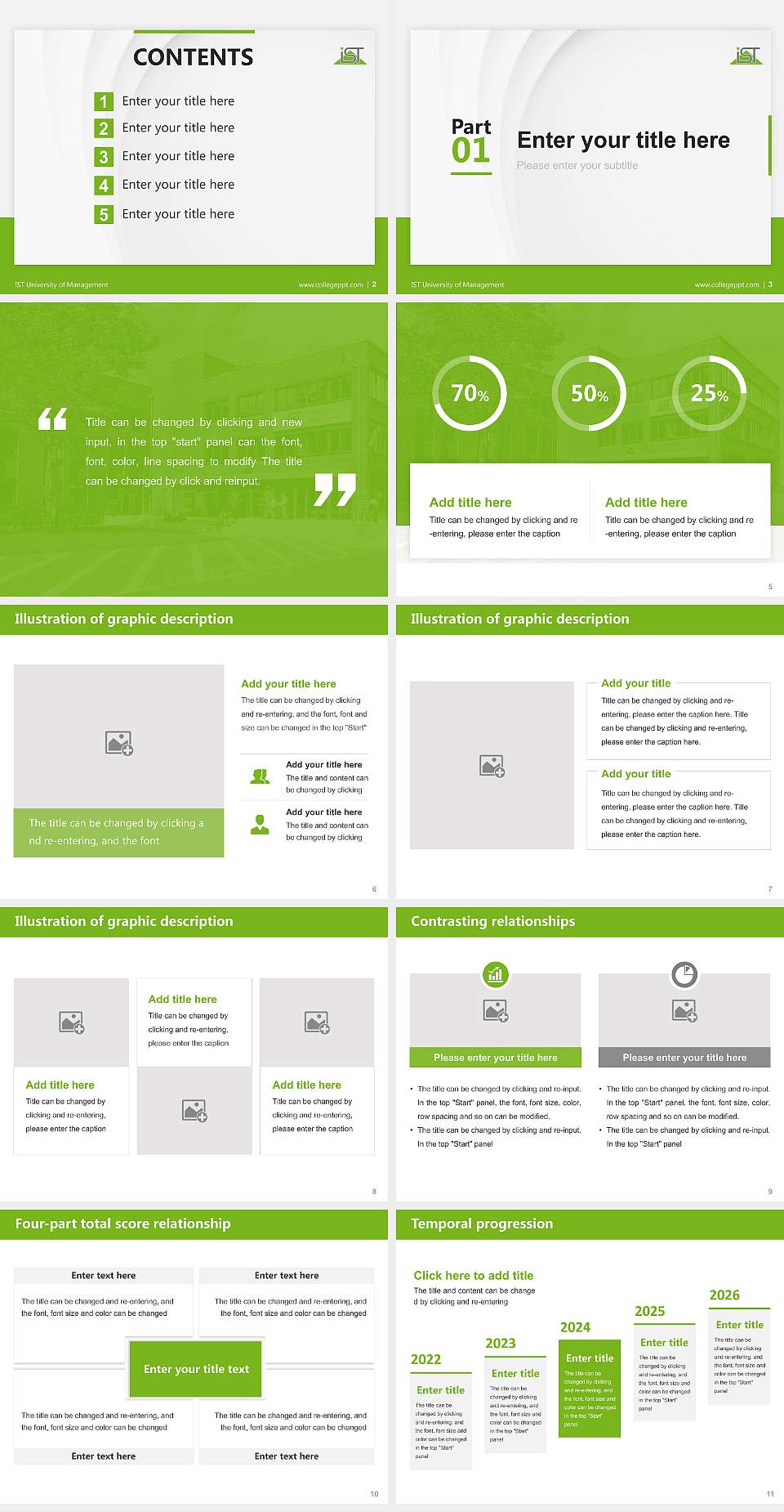 IST University of Management Thesis Proposal/Graduation Defense PPT Template4:3 ratio PPT effect preview image2