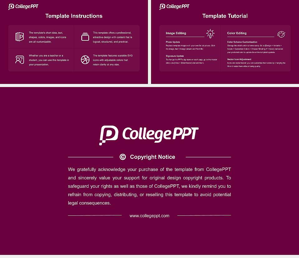 Protestant University of Applied Sciences Freiburg Course/Courseware Creation PPT Template16:9 ratio PPT effect preview image5