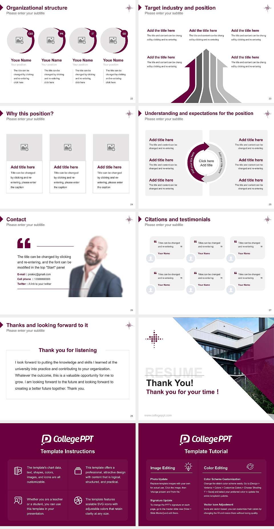 Protestant University of Applied Sciences Freiburg Resume PPT Template4:3 ratio PPT effect preview image4