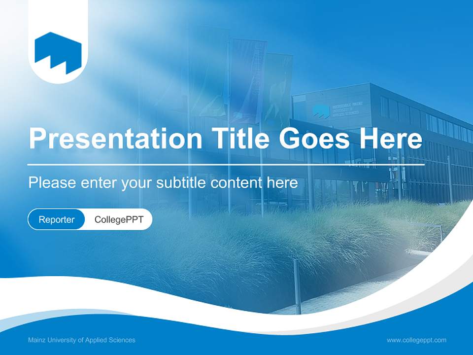 Mainz University of Applied Sciences Lecture Sharing and Networking Event PPT Template4:3 ratio PPT effect preview image4